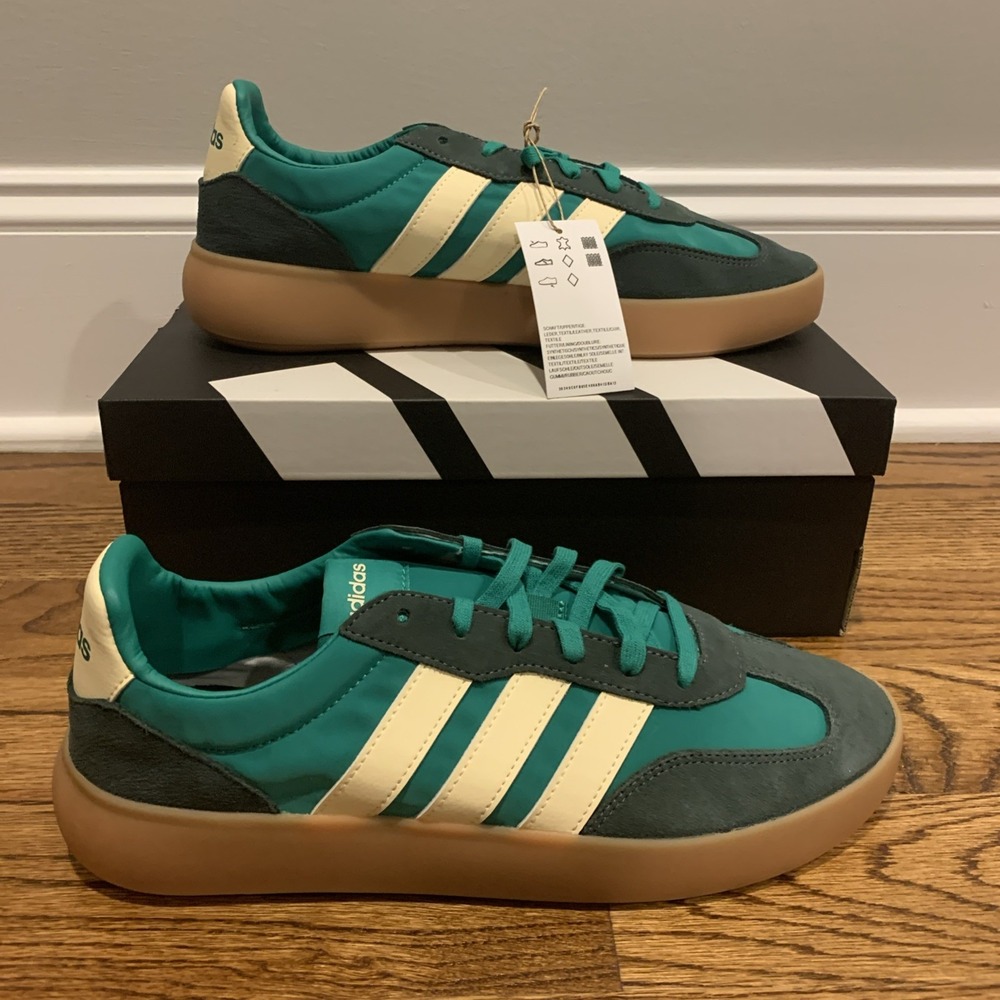 Adidas Barreda Decode Court Green Warm Vanilla Sneaker Shoes Mens Size 12 JP9666